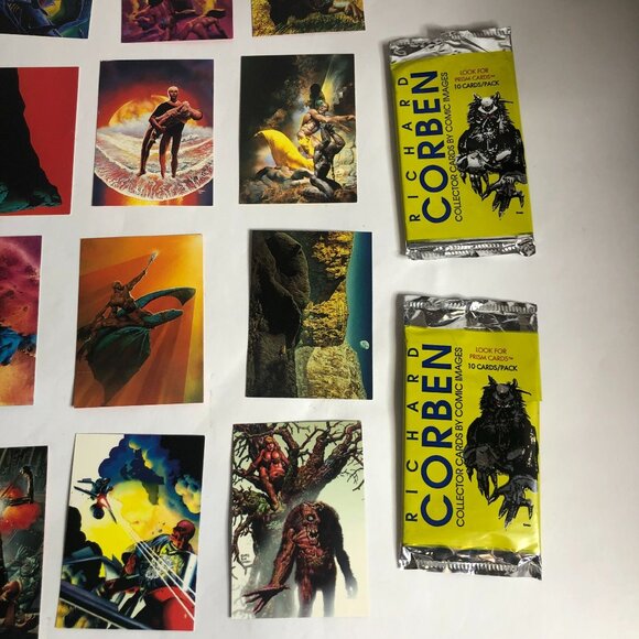 Vintage Lot of‎ 20 Richard Corben Collector Cards 1993 Comic Images + 2 wrappers - Picture 6 of 11